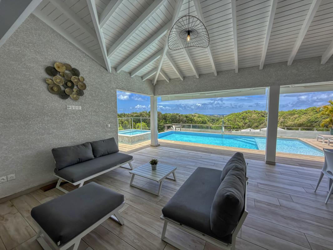 9.Location villa 3 chambres piscine vue mer Le Gosier Guadeloupe